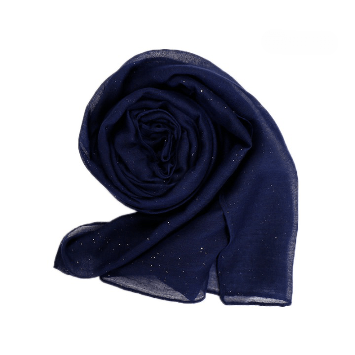Cotton Glitter - Navy image 0