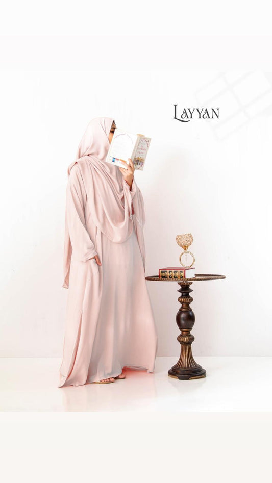 Hajj Abaya - Light Pink image 0