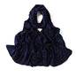 Satin Silk textured scarf with studs ( Sapphire )