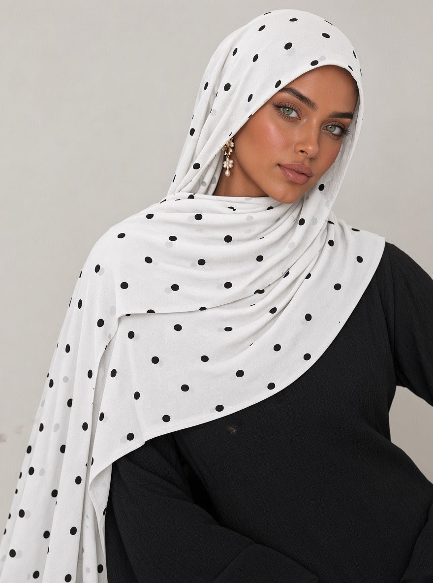 White Polka Dot Modal