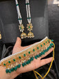 Hydrabadi green choker set