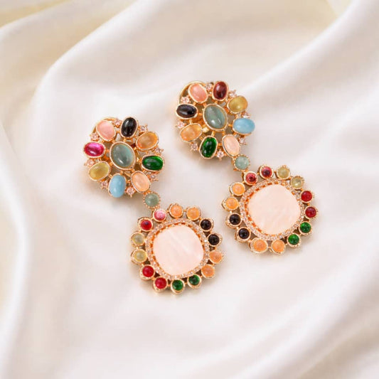 Mother of pearl flower Earrings