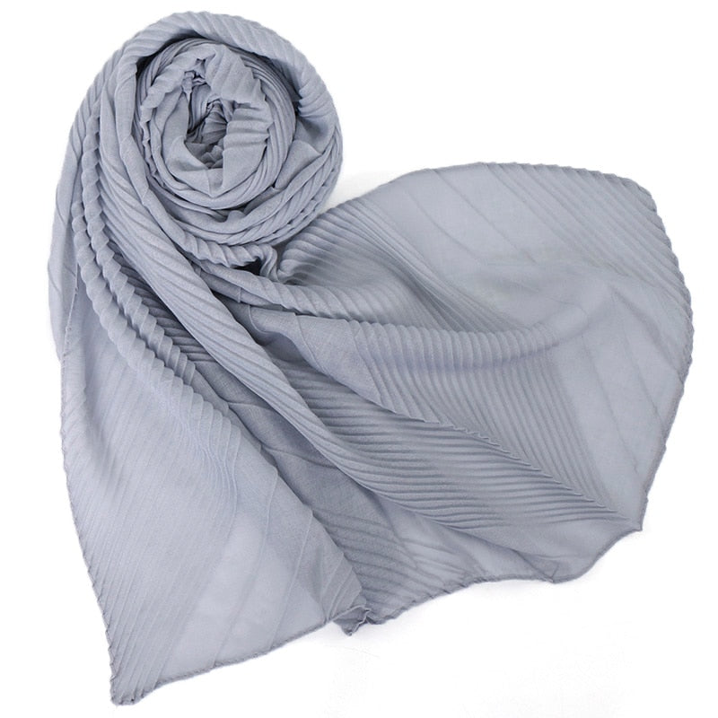 Cotton V Pleat - Light grey image 0