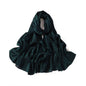 Satin Silk textured scarf with studs ( Emerald )