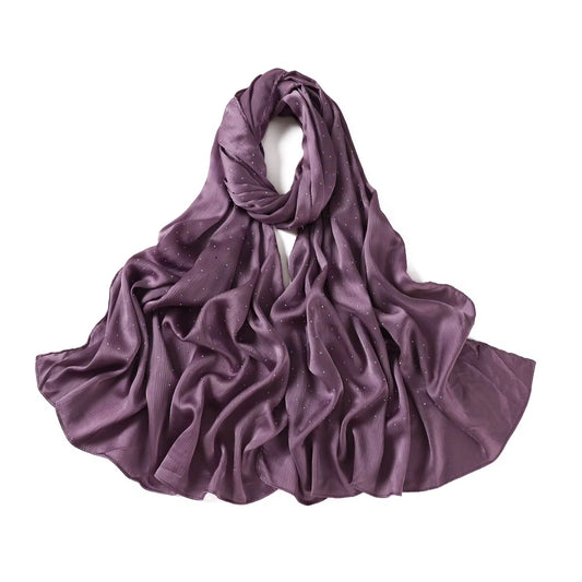 Satin Silk studded ( Mauve )