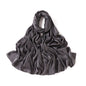 Satin Silk textured scarf with studs ( Smoke )