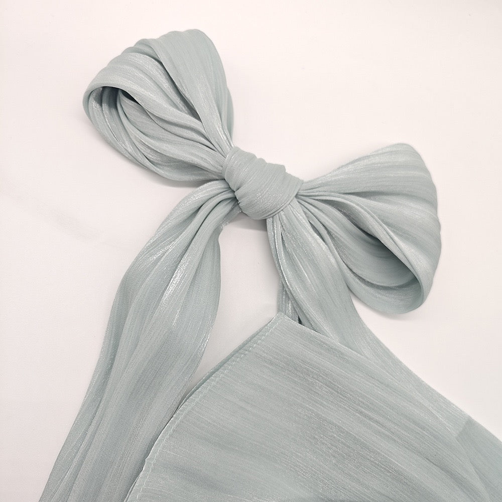 Organza Crush Silk - Dusty Blue