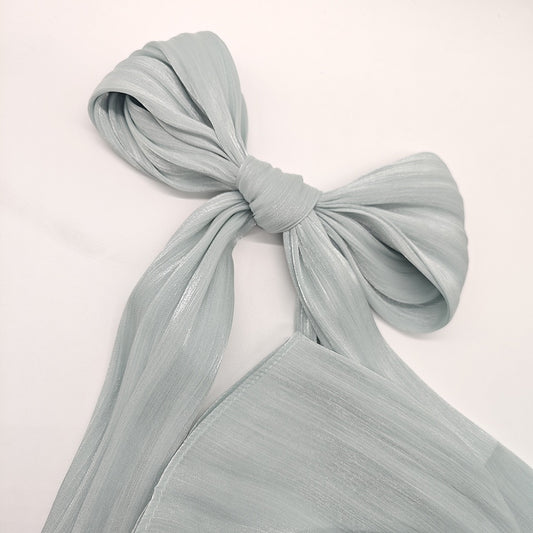 Organza Crush Silk - Dusty Blue
