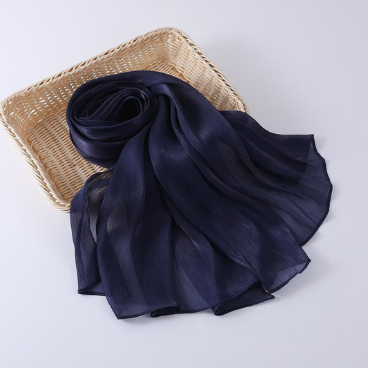 Organza Silk - Navy