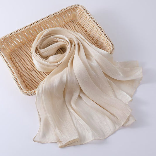 Organza Crush Silk - Nude