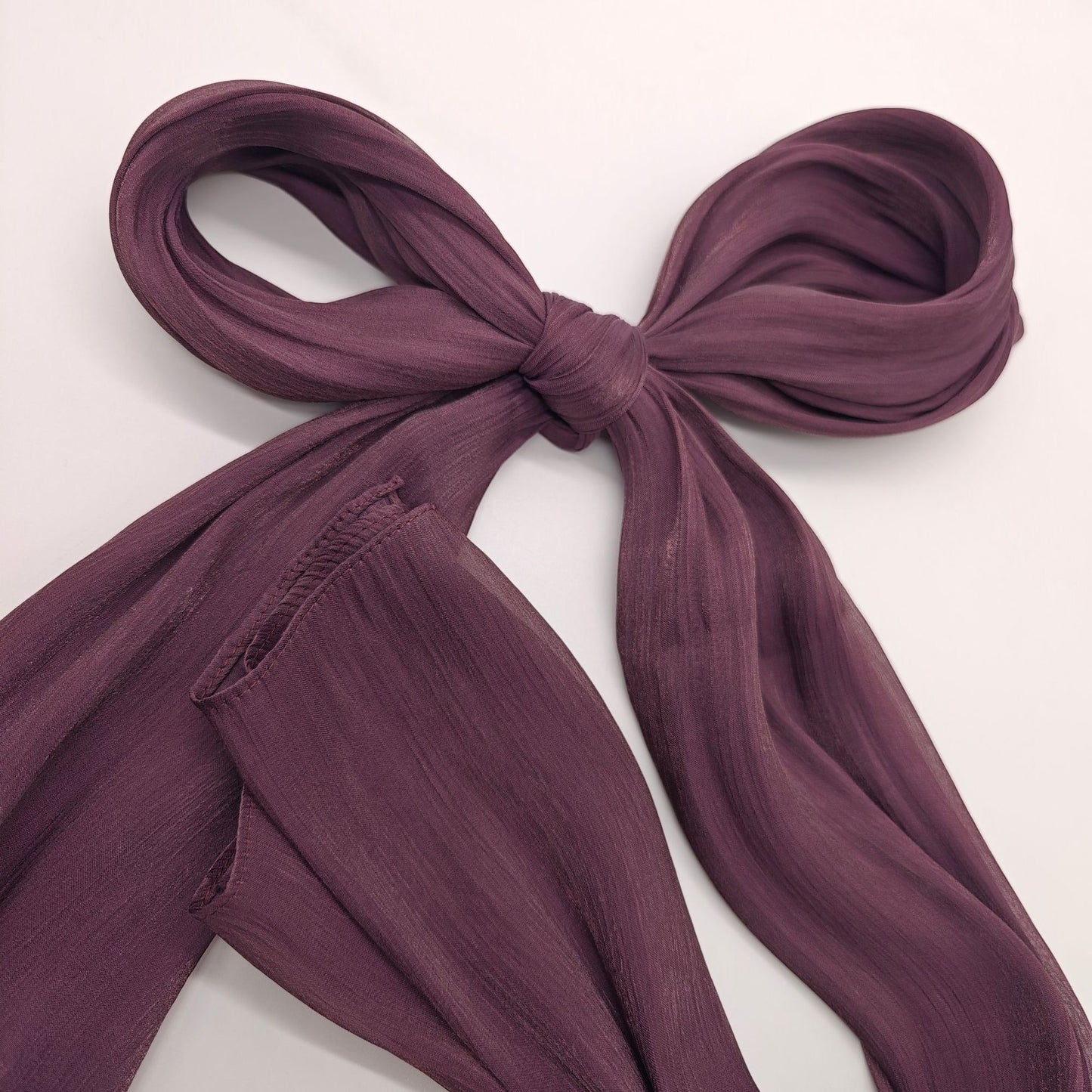 Organza Crush Silk - Plum