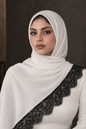 White & Black Lace Modal
