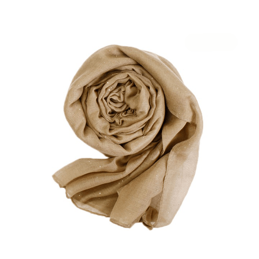 Cotton Glitter - Tan image 0