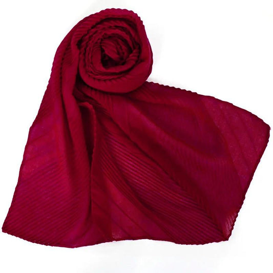 Cotton V Pleat - Red image 0