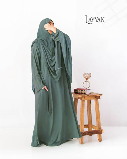 Hajj Abaya - Dark Teal image 0